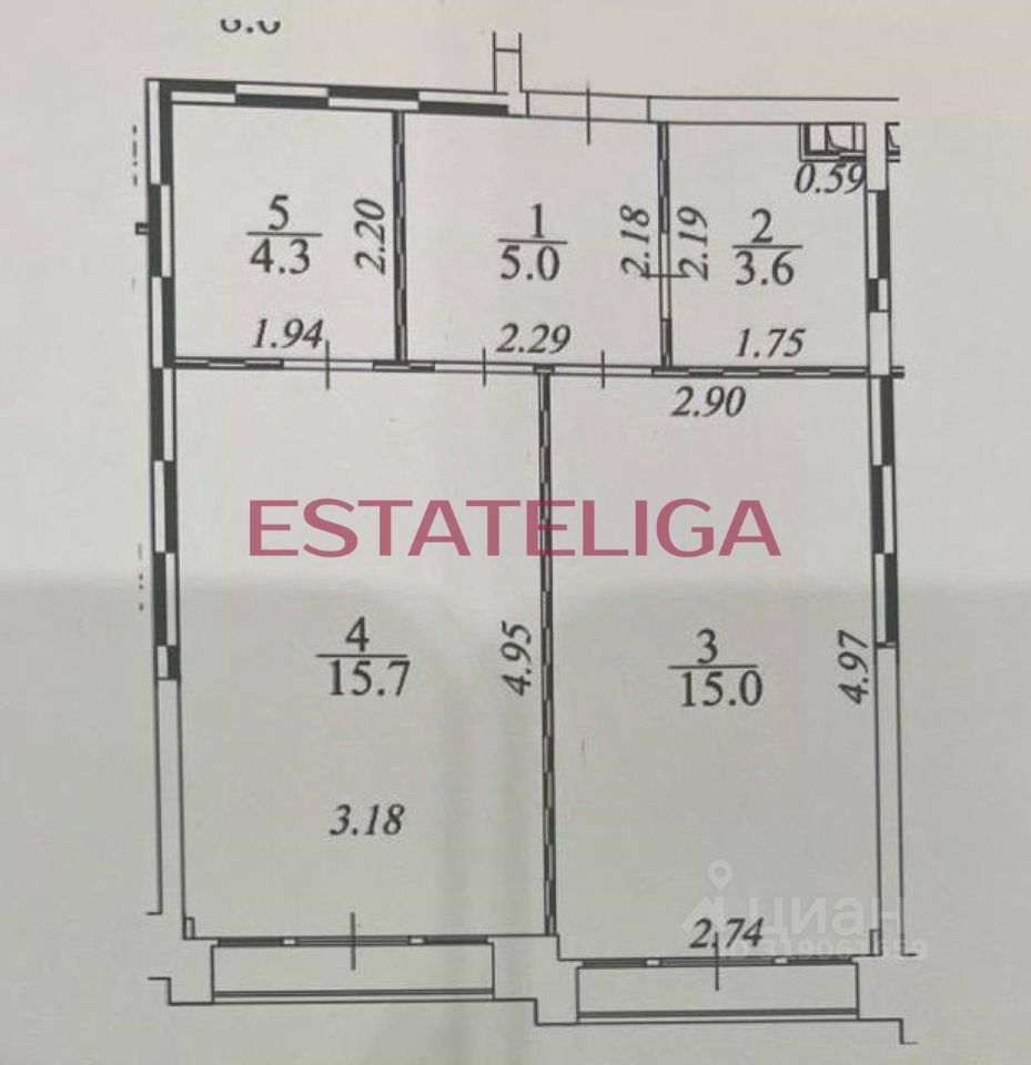 Продажа 1-комн квартиры на вторичном рынке улица Академика Челомея, 1А
