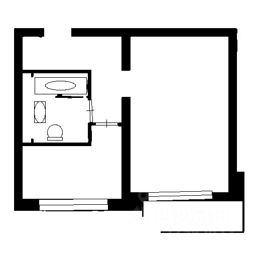 Аренда 1-комн квартиры на вторичном рынке Болотниковская улица, 36к4