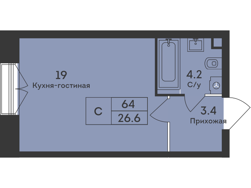 Продажа студии Москва г., Дербеневская ул.,  к. 6