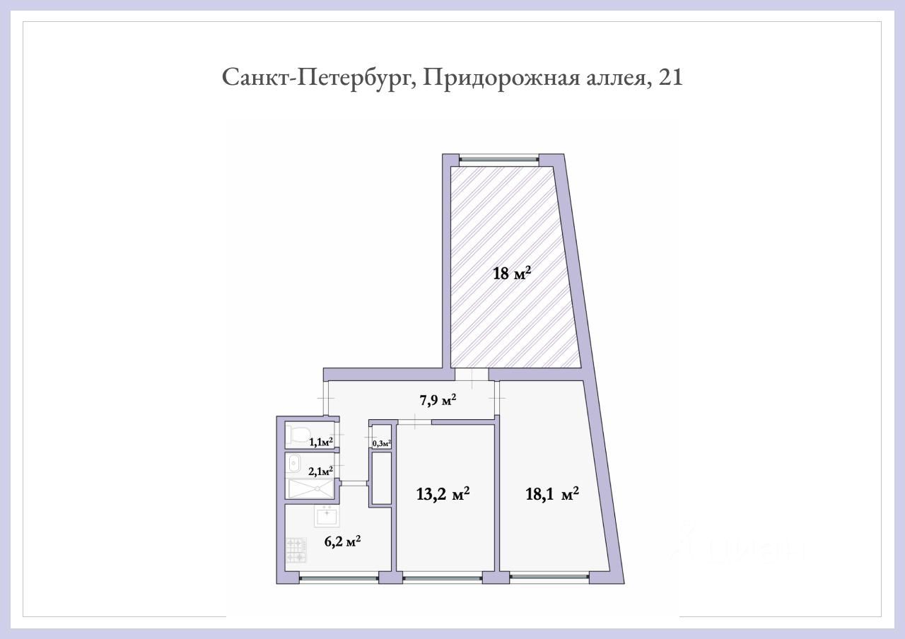 Продажа комнаты Придорожная аллея, 21