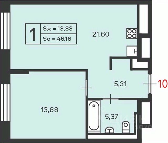 Продажа 1-комн квартиры на вторичном рынке Сиреневый бульвар, вл4/9