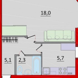Продажа 1-комн квартиры на вторичном рынке улица Васенко,  д. 4