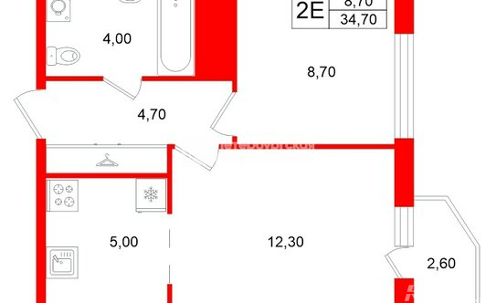 Продажа 1-комн квартиры на вторичном рынке ул Оптиков,  д. 34,  к. 1
