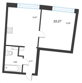 Продажа 1-комн квартиры в новостройке Мурино п., Шувалова ул.,  к. 1