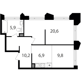 Продажа 1-комн квартиры в новостройке Москва г., Старый Петровско-Разумовский проезд, к. 1 Продажа 1-комн квартиры в новостройке Москва г., Старый Петровско-Разумовский проезд, к. 1
