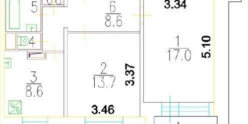 3-комн квартира ул Короленко,  д. 1,  к. 1