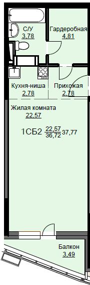 Продажа студии Щёлково г., Новая Фабрика ул.,  к. 6
