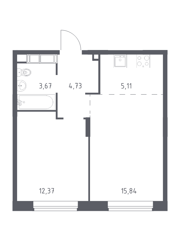 Продажа 1-комн квартиры в новостройке Балашиха г., Павлино мкр.,  к. 33