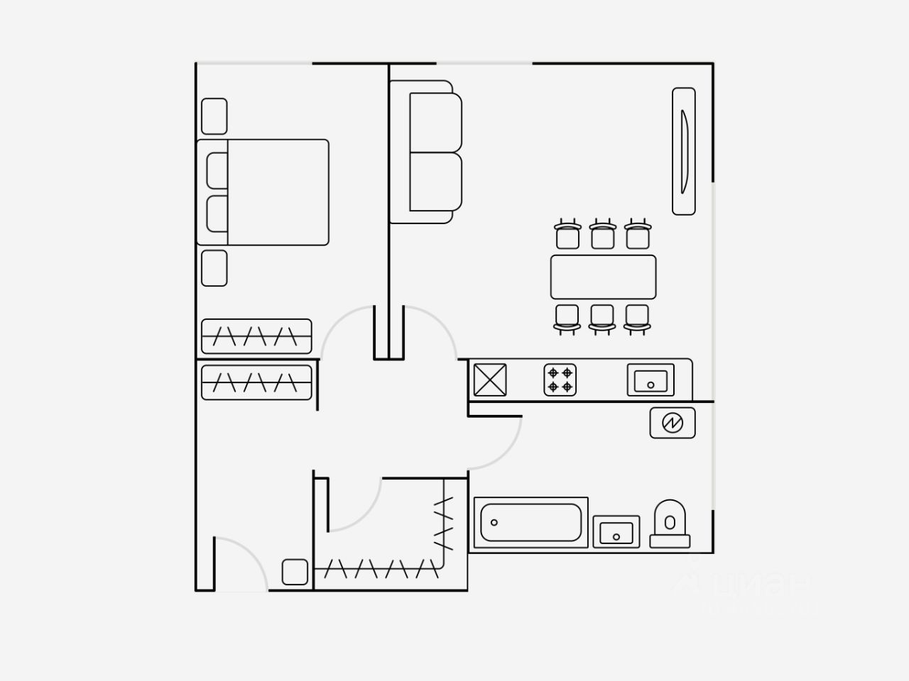 Аренда 2-комн квартиры на вторичном рынке улица Василисы Кожиной, 13