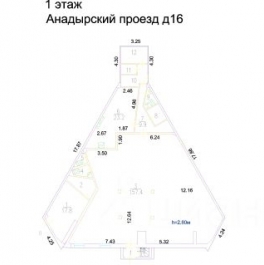 Аренда торгового помещения Анадырский проезд,  д. 16