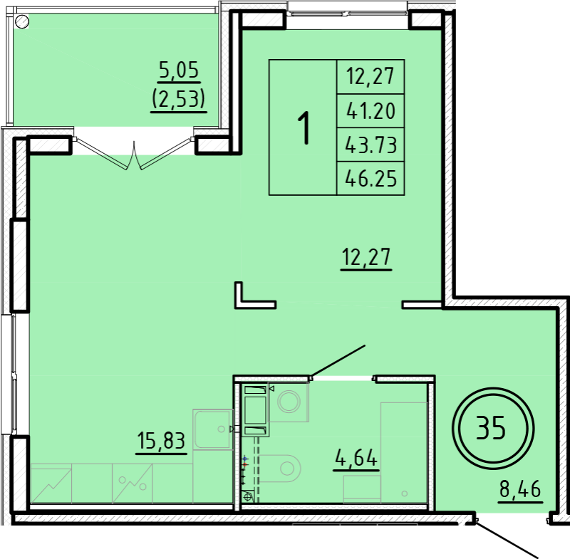 Продажа 1-комн квартиры в новостройке Шушары п., Соколиная ул.,  к. 3
