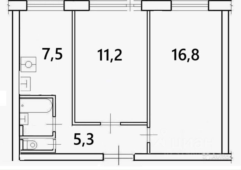 Продажа 2-комн квартиры на вторичном рынке Большеохтинский проспект, 6