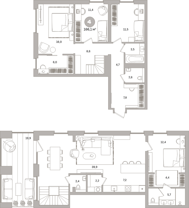 Продажа 4-комн квартиры в новостройке Санкт-Петербург г., Головнина б-р,  к. 3-2