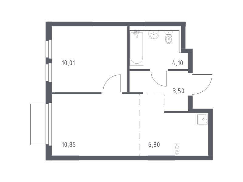 Продажа 1-комн квартиры в новостройке Мисайлово д., Молодежный б-р,  к. 19