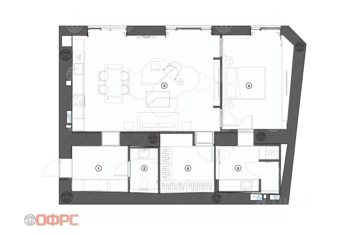 Продажа 2-комн квартиры на вторичном рынке Ермолаевский переулок, 8