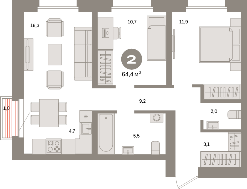 Продажа 2-комн квартиры в новостройке Москва г., Тагильская ул.,  к. 2