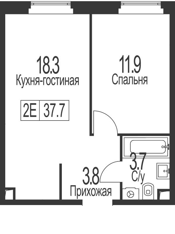Продажа 1-комн квартиры в новостройке Москва г., Электролитный проезд,  к. 2