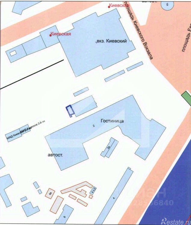 Продажа ПСН пл Киевского Вокзала,  д. 2Б