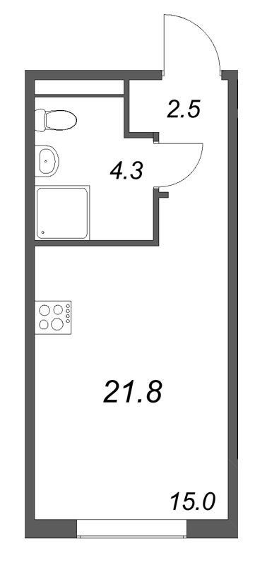 Продажа студии Шушары п., Пулковское ш.,  к. 4