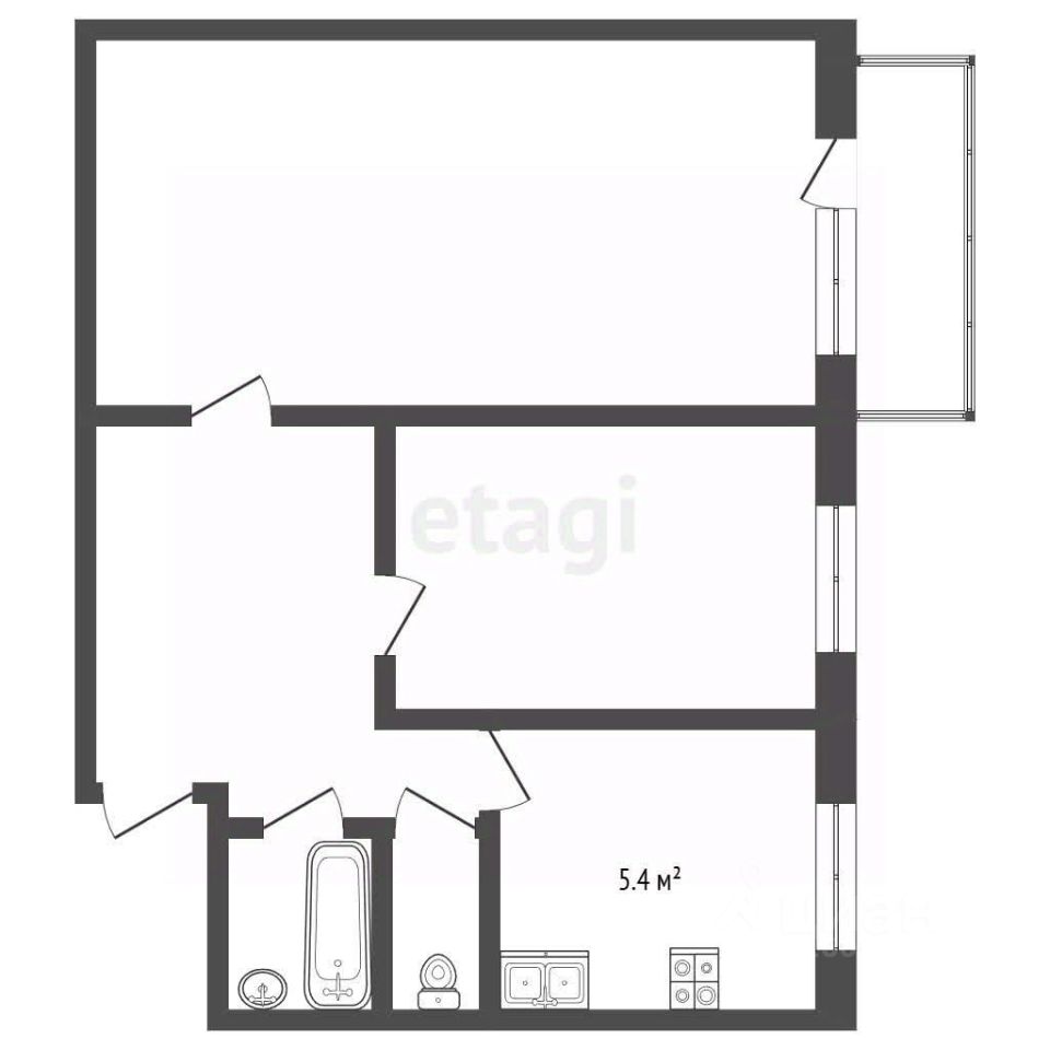 Продажа 2-комн квартиры на вторичном рынке Дубна, улица Мичурина, 21
