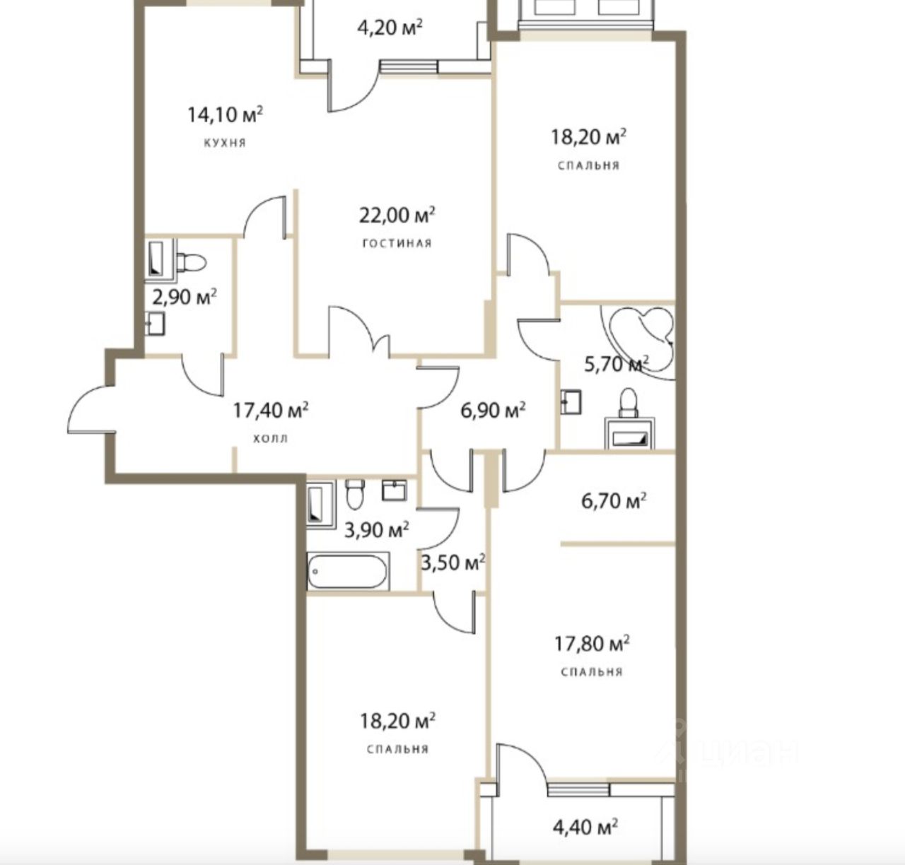 Продажа 4-комн квартиры на вторичном рынке улица Сергея Макеева, 9к4