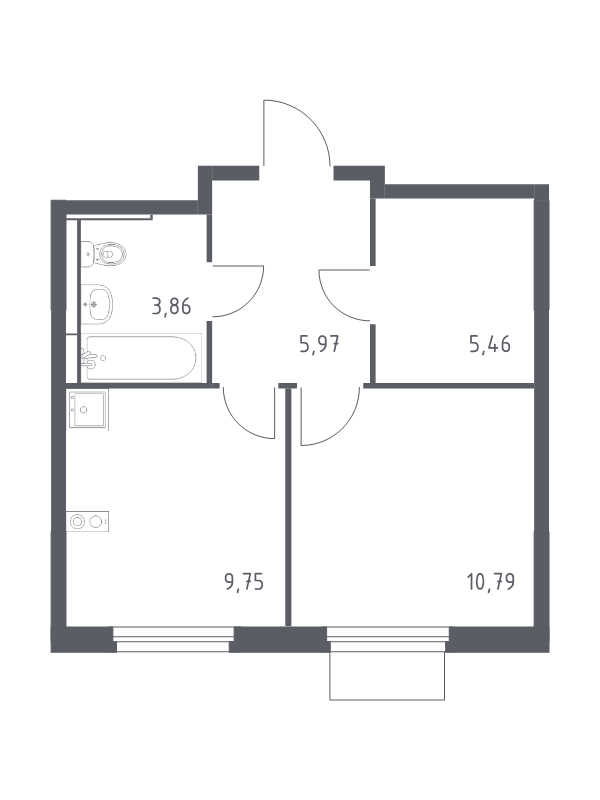 Продажа 1-комн квартиры в новостройке Мытищи г., 1-й Стрелковый пер.,  к. 5
