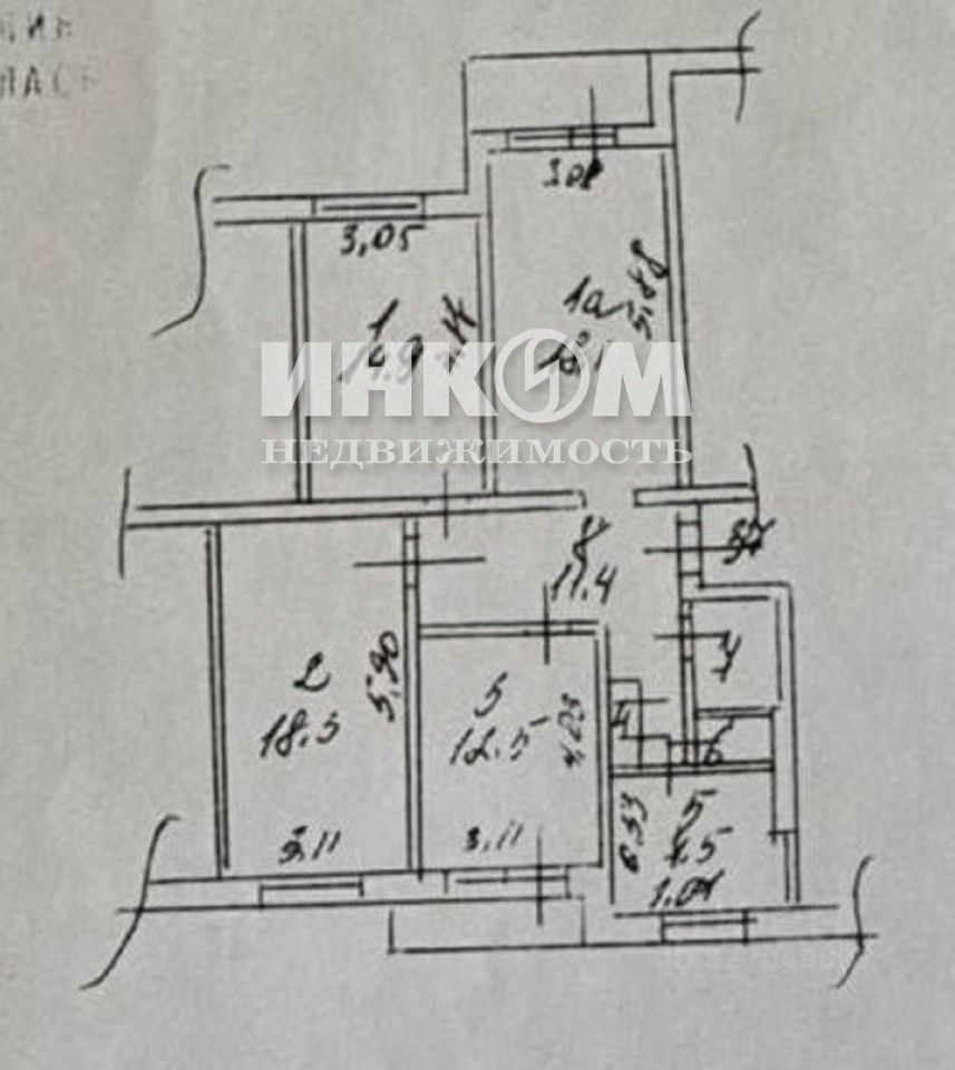 Продажа 4-комн квартиры на вторичном рынке Химки, улица Строителей, 3