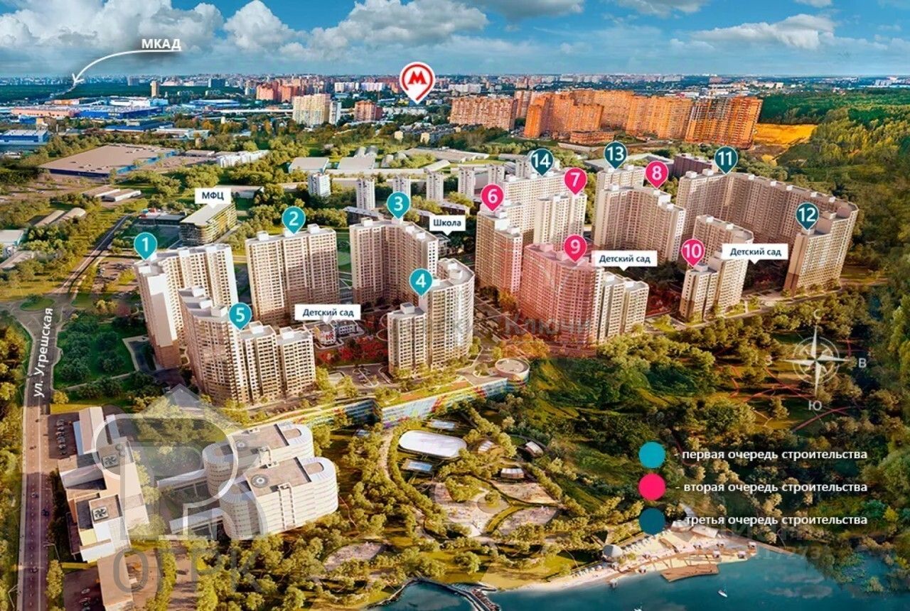 Продажа 2-комн квартиры на вторичном рынке Новые Котельники мкр,  д. 17