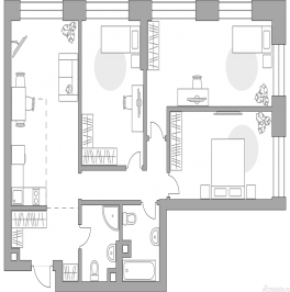 Продажа 3-комн квартиры в новостройке , Дубининская улица, 17