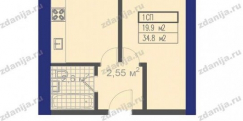 1-комн квартира Заревый проезд,  д. 5,  к. 1