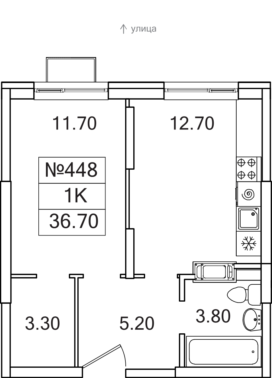 Продажа 1-комн квартиры в новостройке Сапроново д., Калиновая ул.,  к. 8