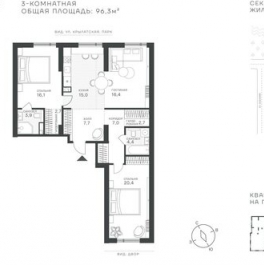 Продажа 3-комн квартиры в новостройке Крылатская ул,  д. 33 к2