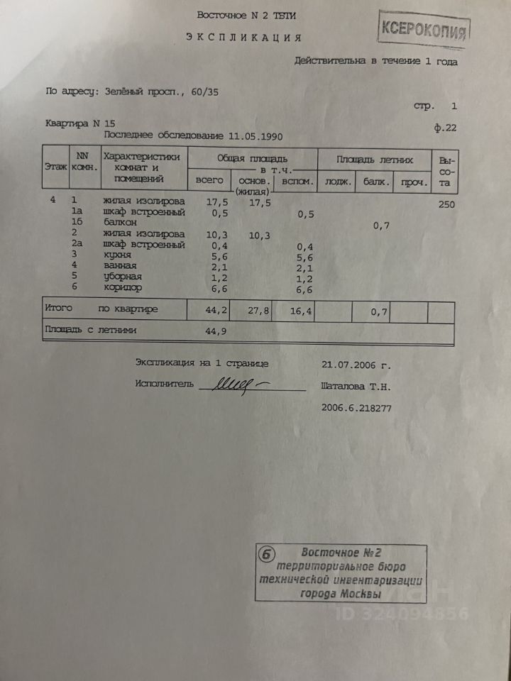 Продажа 2-комн квартиры на вторичном рынке Зеленый проспект, 60/35