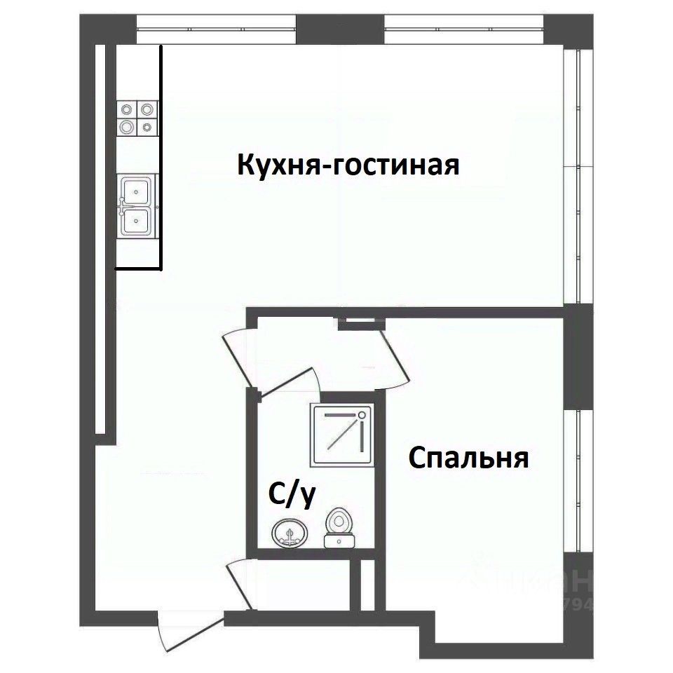 Продажа 2-комн квартиры на вторичном рынке Краснопресненская набережная, 14Ак2