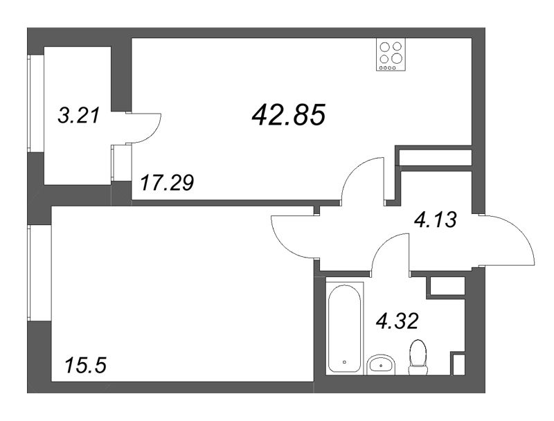 Продажа 1-комн квартиры в новостройке Шушары п., Школьная ул.,  к. 1