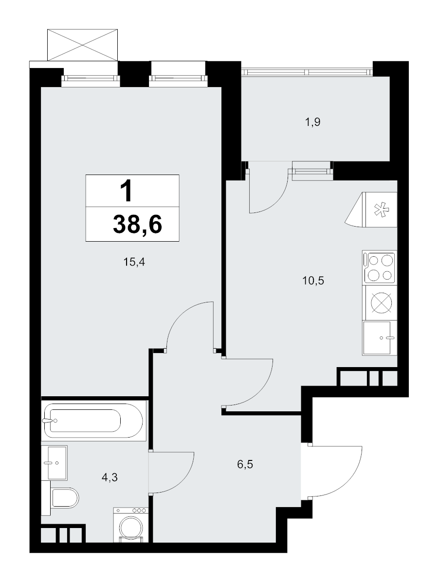 Продажа 1-комн квартиры в новостройке Коммунарка п., Эдварда Грига ул.,  к. 18.1.3