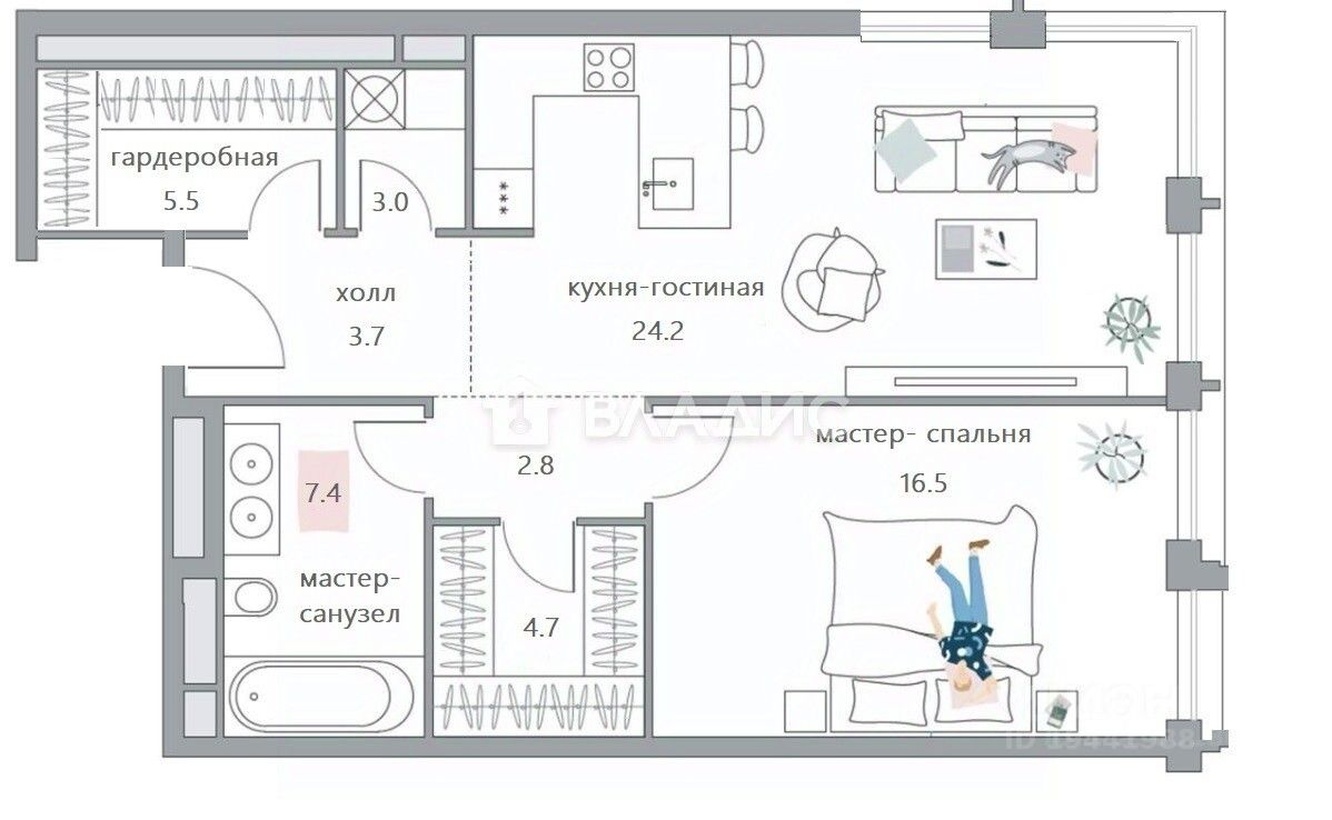 Продажа 2-комн квартиры на вторичном рынке улица Костикова, 4к1
