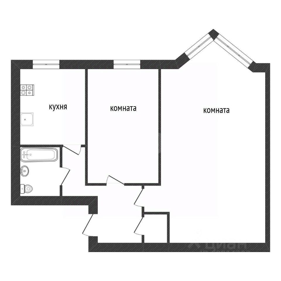 Продажа 2-комн квартиры на вторичном рынке Кириши, улица Мира, 16