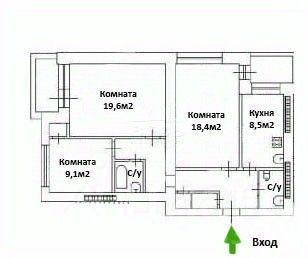 Продажа 3-комн квартиры на вторичном рынке Сестрорецк, улица Воскова, 1