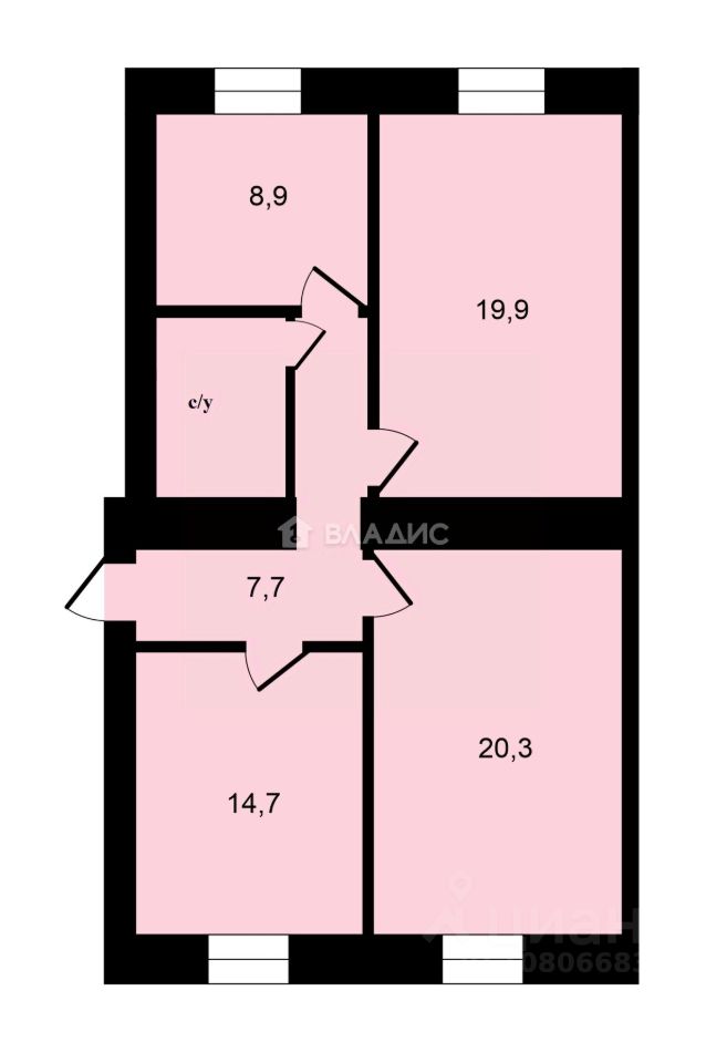 Продажа 3-комн квартиры на вторичном рынке переулок 2-й Хвостов,  д. 12