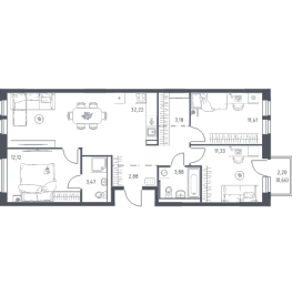 Продажа 3-комн квартиры в новостройке Химки г., Ивакино квартал,  к. 5