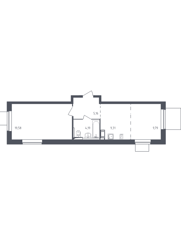 Продажа 1-комн квартиры в новостройке Юрлово д., Пятницкая ул.,  к. 2.2