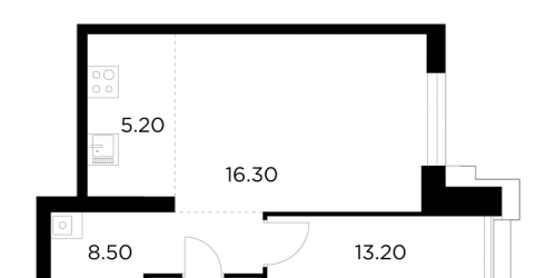 1-комн квартира Москва г., Адмирала Макарова ул.,  к. 1
