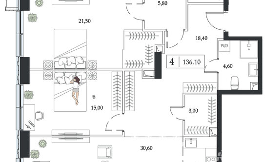 Продажа 4-комн квартиры на вторичном рынке Андропова пр-кт,  д. 9/1