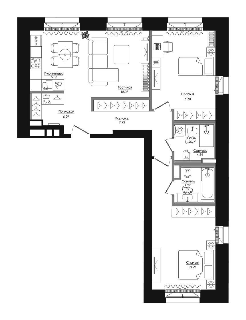 Продажа 2-комн квартиры в новостройке Дмитровское шоссе, вл. 87