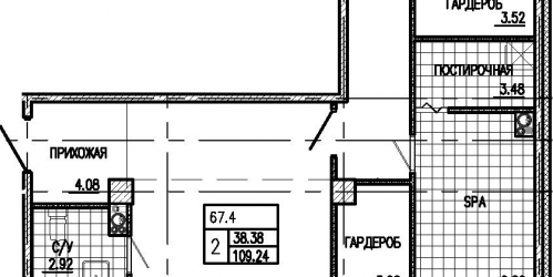 2-комн квартира 20-я линия В.О.,  д. 5-7
