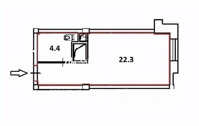 Продажа студии улица Золоторожский Вал, 8