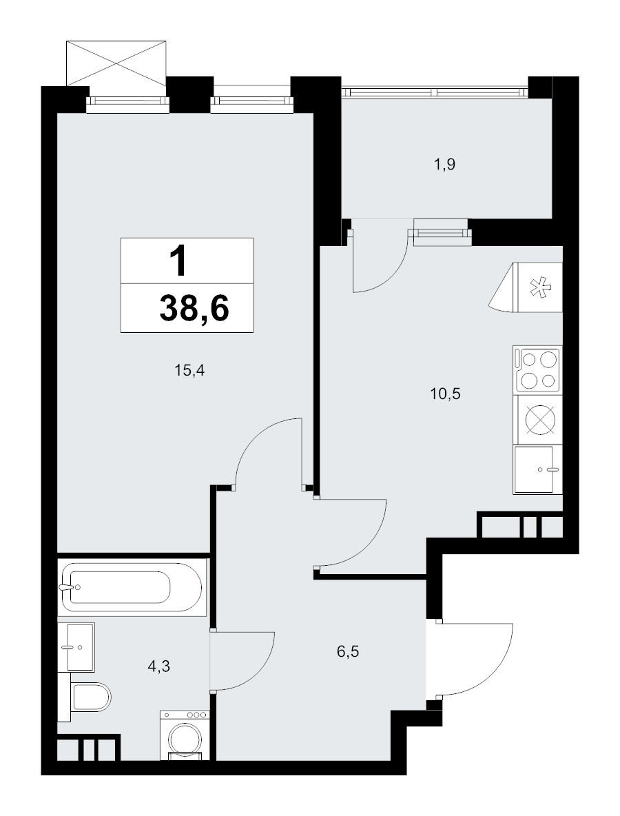Продажа 1-комн квартиры в новостройке Коммунарка п., Эдварда Грига ул.,  к. 18.1.3