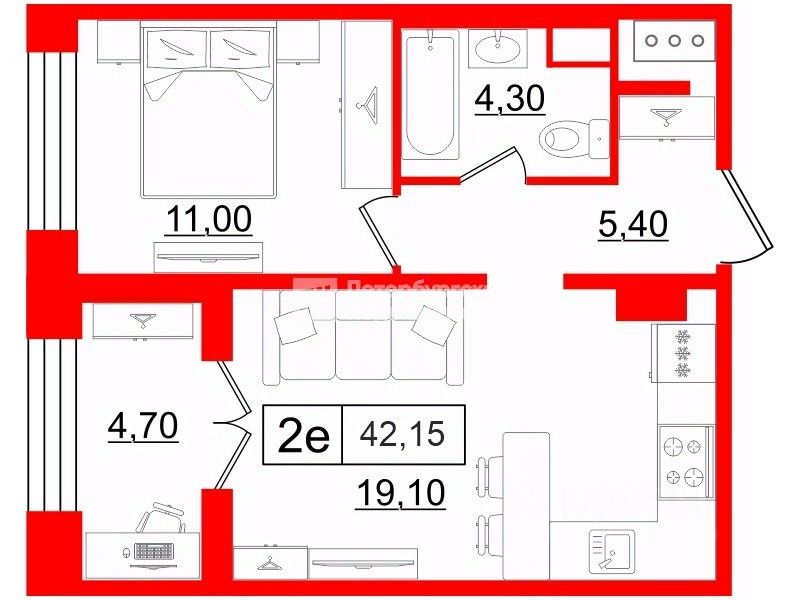 Продажа 1-комн квартиры на вторичном рынке Петровский проспект, 26к2