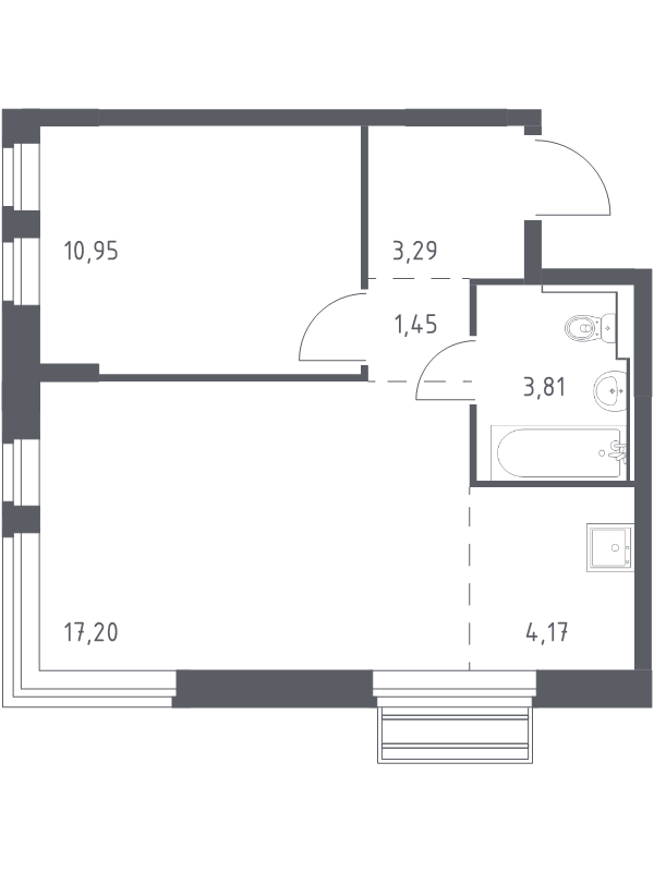 Продажа 1-комн квартиры в новостройке Лайково с., Лесная ул.,  к. 56